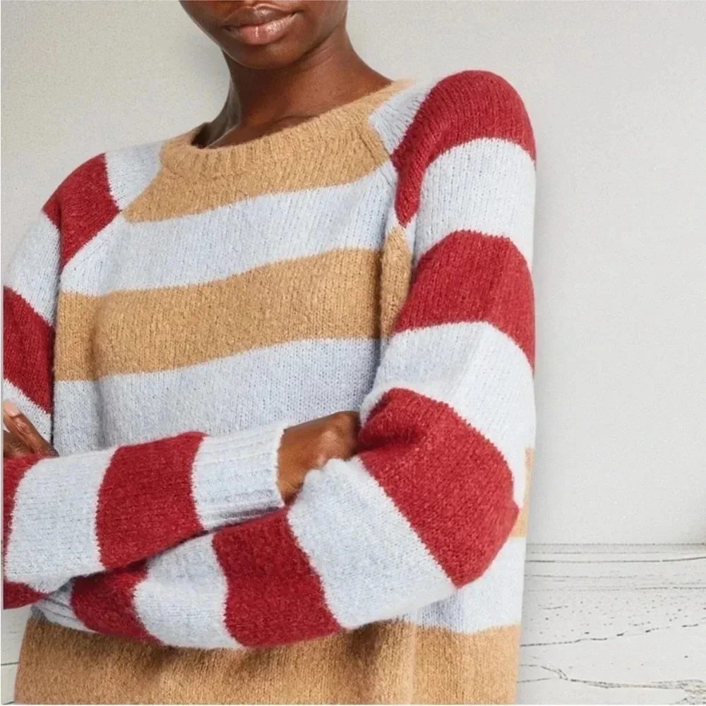 Striped Weekend Max Mara MaxMara geo Alpaca Longsleeved Crewneck Sweater - Picture 4 of 6